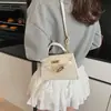 Bolsa de Celebridad de Internet Bolso Pequeño Cuadrado de Mano de Hombro Cruzado de Nicho 2025 Nuevo Estilo Coreano de Gama Alta Bolso Clásico Kelly
