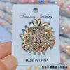 Broche de Mariposa Hueca con Diamantes AB Iridiscentes para Mujer, Pin de Mariposa de Diamantes Lujoso a Todo Color para Trajes y Abrigos, Broche Elegante y Lujoso