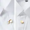 Joyería Transfronteriza Nuevo Estilo Accesorios DIY para Puño de Camisa Broche de Tortuga de Cobre Cubierta Lisa de Caja Botón de Gemelo Clip