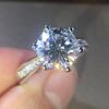 Anillo de diamantes de seis garras estilo japonés y coreano Cao Shi clásico de circonia para mujer, anillo de boda, suministro transfronterizo, anillo de compromiso más vendido