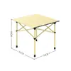 Conjunto de Mesa e Cadeiras Dobráveis Portátil Estilo Acampamento ao Ar Livre Personalizado para Piquenique Churrasco Rolinho de Ovo Mesa Dobrável Quadrada 95 cm