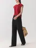 Pantalones Casuales de Pierna Ancha, Largos, Transpirables y Protectores del Sol para Mujer, Nuevos de Otoño, Blancos, de Cintura Alta, Caídos, Holgados, Adelgazantes, de Pierna Recta