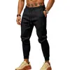 Calça Jogger Masculina Cor Sólida 2026 com Cordão Elástico na Cintura Calça Esportiva Básica para Corrida