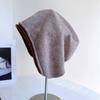 Gorro de Lana de Punto Estilo Japonés para Mujer, Gorro Cálido de Otoño e Invierno, Gorro Casual Apilado para Pullover, Gorro Slouchy Versátil de Moda