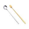 Cuchara para Batidos de Acero Inoxidable Larga, Cuchara para Helado de Mango Largo, Cuchara de Cabeza Cuadrada, Cuchara de Cabeza Redonda, Cuchara para Revolver Nido de Pájaro de Alta Calidad