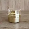 Botella de crema BB dorada de doble capa con prensado al vacío de 50 g Botella de crema al vacío acrílica para crema de esencia nueva de 30 g