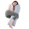 Almohada de punto de terciopelo de cristal para embarazadas, almohada lateral para la cintura, fabricantes al por mayor, almohada para embarazadas, almohada de Amazon