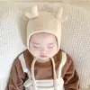 Chapéus de Bebê para Primavera e Outono, Estilo Fino Fofo e Adorável para Recém-Nascidos, Chapéus com Proteção para Orelhas para Meninas e Meninos, Chapéus para Recém-Nascidos
