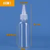 Botella Transparente de Boca Puntiaguda al por Mayor Botella Gotero de Plástico Suave Botella Pequeña Vacía Pegamento Loción Pigmento Botella Sellada