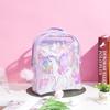 Direto da fábrica Novo unicórnio dos desenhos animados transparente PVC mochila bonito mochila infantil de grande capacidade