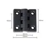 Dobradiça borboleta de nylon espessada HFC06-48-E, para perfis tipo rack, dobradiça plástica de abertura plana, atacado, mesmo modelo que Yiheda