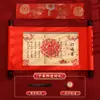 Carta de Noivado Estilo Chinês Rolo de Noivado Retrô Carta de Casamento Manuscrita Grande Dia do Casamento Coleção de Suprimentos para Noivado