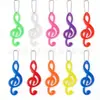 Colgante Reflectante de Nota Musical, Colgante Reflectante de PVC de Nota Musical, Colgante Reflectante de PVC para la Noche, Colgante de PVC para Llavero, Adorno Colgante de PVC