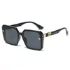 Óculos de Sol Quadrados de Luxo Leve com Proteção UV para Mulheres, Lentes Polarizadas Anti-UV, Protetor Solar, Elegante, Emagrecedor para Rostos Grandes 7731