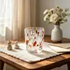 Portavelas de Cerámica Hechos a Mano con Puntos de Colores y Logo Personalizado de Fábrica, Vasos Creativos de Cera para Aromaterapia, Vasos de Aromaterapia para Casas de Huéspedes y Hoteles