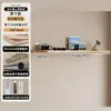 Estante de Pared para Sala de Estar, Estante de Almacenamiento de Madera Maciza, Estilo Madera Natural, Barra de Comedor, Estante Decorativo Multicapa, Portavasos, Panel Divisor