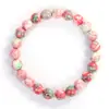 Pulsera Tk Xiyin Amazon Más Vendida Piedra Arcoíris Hecha a Mano Cuerda Elástica Pulsera de Moda para Mujer Venta al por Mayor en Stock