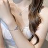 Pulsera de anillo de corazón de rastro de hada original para mujer Mori rosa pulsera de amor sentido de alta gama de lujo ligero mismo estilo pulsera de estrella