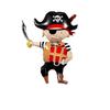 Vida Marina Pirata Forma de Tiburón Globo de Película de Aluminio Decoración de Escena de Jardín de Niños para Fiesta de Cumpleaños Infantil Flotando en el Aire