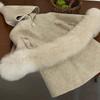 Ropa Infantil de Estilo Coreano para Niños Traje de Lana para Niñas Otoño e Invierno Nuevo Abrigo de Lana de Zorro Elegante para Niños Chaleco Falda