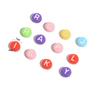 Cuentas Planas de Letras Color Real Acrílico Hecho a Mano DIY Llavero de Cuentas para Niños de Primera Infancia Accesorios Cadena para Teléfono Móvil
