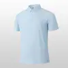 Camisa Polo de Hombre para Exteriores de Secado Rápido Manga Corta Sensación de Hielo Transpirable Anti-Mosquitos Antibacteriana que Absorbe la Humedad Logo Personalizado Verano