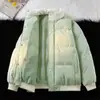 2024 Roupas de Algodão Roupas de Algodão de Inverno Jaqueta Grossa Masculina Jaqueta Acolchoada com Capuz Feminina Estilo Casal Três Listras Quantidade