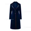 Casaco Trench Coat Europeu e Americano Transfronteiriço de Comprimento Médio para Amazon Moda Outono e Inverno 2025 Novo Estilo Elegante Casaco Jaqueta Feminino de Veludo