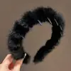 Faixa de Cabelo de Pelúcia Estampa de Leopardo Outono e Inverno para Mulheres 2025 Nova Coroa Alta Denteada Antiderrapante Especial para Lavar o Rosto Acessório de Cabelo