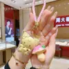 Oro Puro 999 Kuromi Llavero Pequeño Hongo Colgante de Bolso Dorado Serie Sanrio Souvenirs de Negocio Regalos al por Mayor