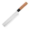 Cuchillo Japonés Profesional para Filetear Pescado Deba Cuchillo de Cocina Cuchillo para Desviscerar Pescado Cuchillo para Sashimi Cuchillo de Cocina de Acero Inoxidable Mango de Madera de Acacia