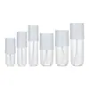 Garrafa Tampa de Cartão Fundo Redondo para Pet 60/90/120/150/180/240ml Garrafa com Bomba Plástica Garrafa Cosmética