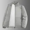 Tamanho Grande 8XL Estilo Transfronteiriço Jaqueta de Verão com Gola Alta para Proteção Solar ao Ar Livre para Homens, Estilo Fino para Homens de Meia-Idade e Jovens, Roupa de Pesca para o Pai