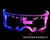 Gafas de tecnología LED coloridas de venta caliente Gafas brillantes de Halloween gafas brillantes tecnología gafas brillantes Navidad bar disco