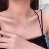 Colar Simples de Tassel com Laço de Pérola Feminino Luxo Leve Nicho Alto Padrão Corrente Fina para Clavícula Corrente de Colar Fashionável Versátil