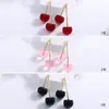 Brincos de Fruta Cereja Vermelha Novos, Doces e Simples, Transfronteiriços, Brincos de Design de Nicho da Moda, Exquisitos e Versáteis