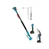 Nueva motosierra a batería de litio recargable, adecuada para jardinería y uso en exteriores, operación con una sola mano, pértiga extensible y juego de sierra para podar ramas altas