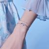 Pulsera de Plata Esterlina S925 para Mujer, Estilo Ins, Nicho de Lujo Accesible, Joyería de Mano para Mujer, Pulsera de Pareja Bestie, Joyería de Plata