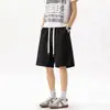 Em Estoque Verão Fresco Secagem Rápida Seda de Gelo Bainha Dividida Tamanho Plus Shorts Masculinos Dk6639 Preto Roxo Uva Branco Rinoceronte Algodão