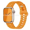 Para Banda de Apple Watch iwatch Color Único y Doble Hebilla de Rayo de Silicona Correa Ultra applewatch 1-8