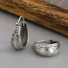 Europa y Estados Unidos transfronterizos pendientes de patrón tallado vintage calientes moda estilo nacional joyería pendientes pendientes fabricantes al por mayor