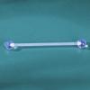 Acrílico invisible transparente uña de lengua invisible barra suave bola nariz uña ceja uña mancuerna doble perforado hueso de la oreja uña joyería