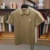 Camiseta tipo polo de malla elástica de algodón de fibra larga Leishibert Xinjiang para hombre, manga corta, transpirable para verano, sin planchar, de manga corta