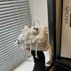 Mochila feminina nova, charmosa e delicada, com acabamento em renda de estrelas, estilo fresh casual, pequena, para a escola, importada