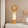 Novo Mini Ventilador Portátil de Mão, Suporte de Mesa Portátil, Ventilador de Carregamento USB, Presente para Estudante Atacado