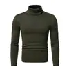 Suéter de Cuello Alto para Hombre Diseño Camisa de Manga Larga Top