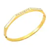 Pulsera de Moda Nueva Personalizada Hebilla de Apertura y Cierre Acero Inoxidable Joyería de Oro de 18K Transfronteriza Más Vendida Pulsera para Mujer