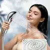 Cabezal de Ducha de Mano con Potenciador de Espuma de Tres Velocidades Cabezal de Ducha de Lluvia Cabezal Grande Presurizado Presión Universal para Baño
