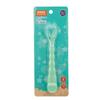 Cuchara de fruta para niños de doble cabeza dorada, cuchara complementaria para comer para bebés, cuchara de silicona de doble uso 6399