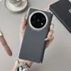 Funda de cuero lisa con marco frontal gratis adecuada para el teléfono móvil vivo X Fold 5, pantalla plegable vivo X Fold 3 nuevo modelo X Fold 5